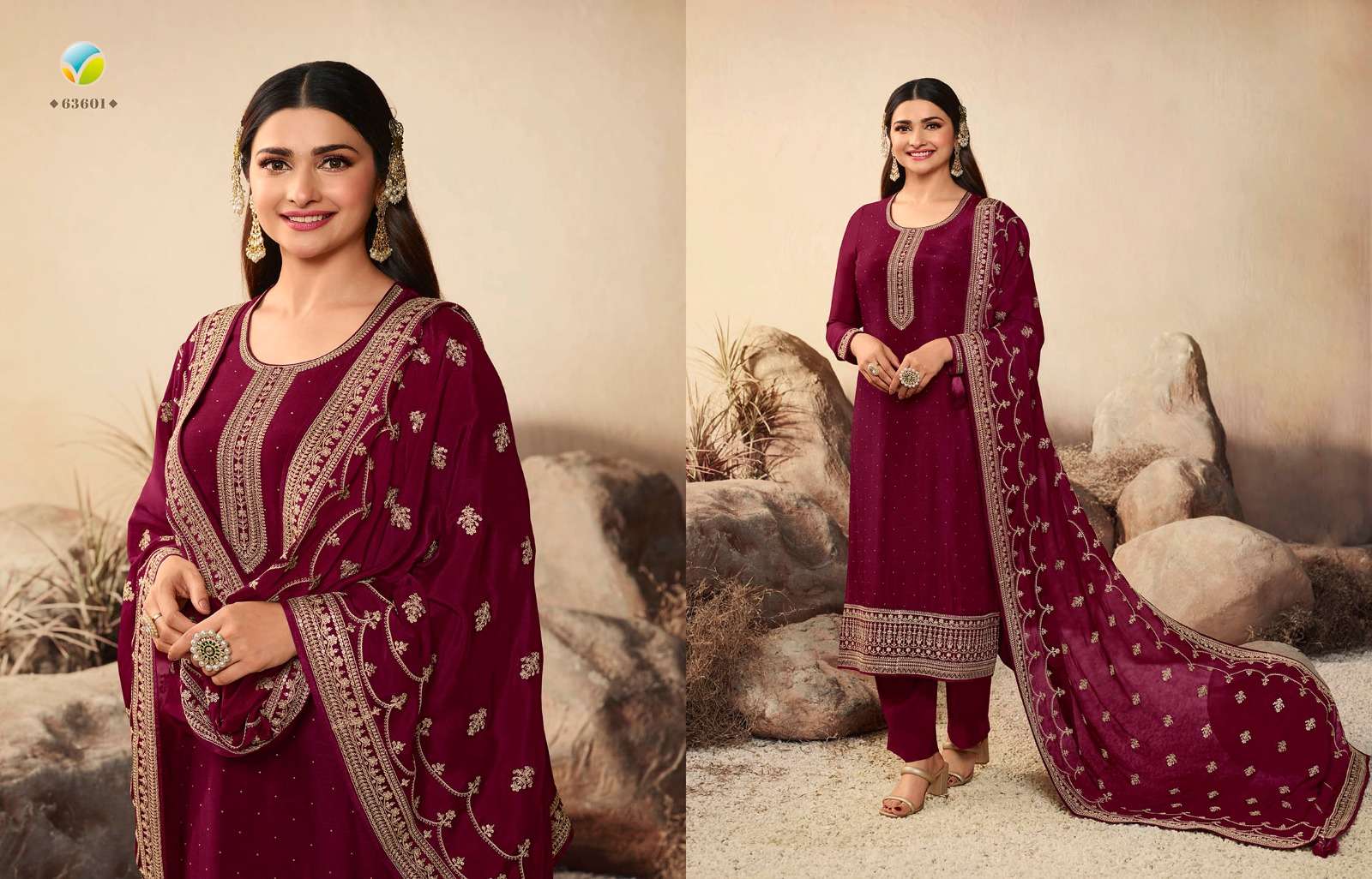 Kaseesh Geet Vol-2 By Vinay Fashion 63601 To 63608 Series Designer Festive Suits Beautiful Fancy Colorful Stylish Party Wear & Occasional Wear Dola Silk Embroidered Dresses At Wholesale Price