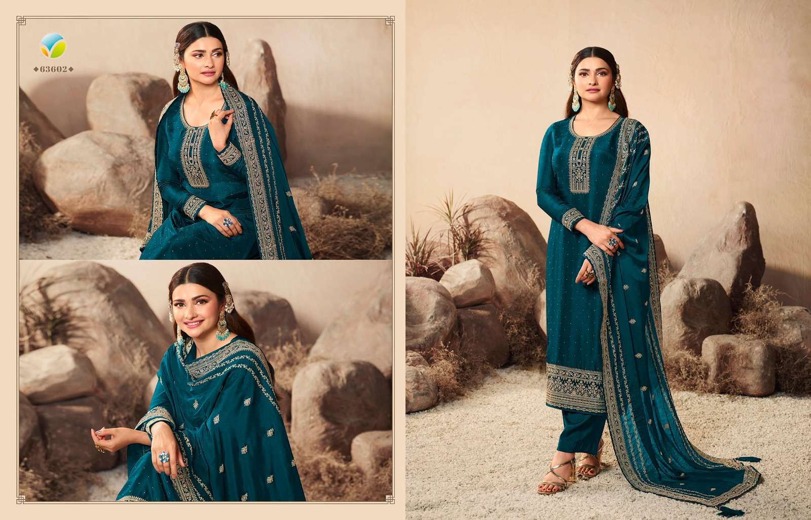 Kaseesh Geet Vol-2 By Vinay Fashion 63601 To 63608 Series Designer Festive Suits Beautiful Fancy Colorful Stylish Party Wear & Occasional Wear Dola Silk Embroidered Dresses At Wholesale Price