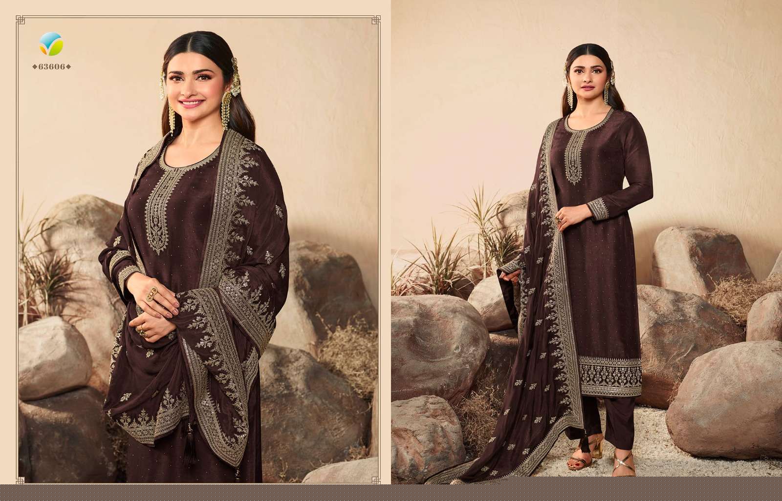 Kaseesh Geet Vol-2 By Vinay Fashion 63601 To 63608 Series Designer Festive Suits Beautiful Fancy Colorful Stylish Party Wear & Occasional Wear Dola Silk Embroidered Dresses At Wholesale Price