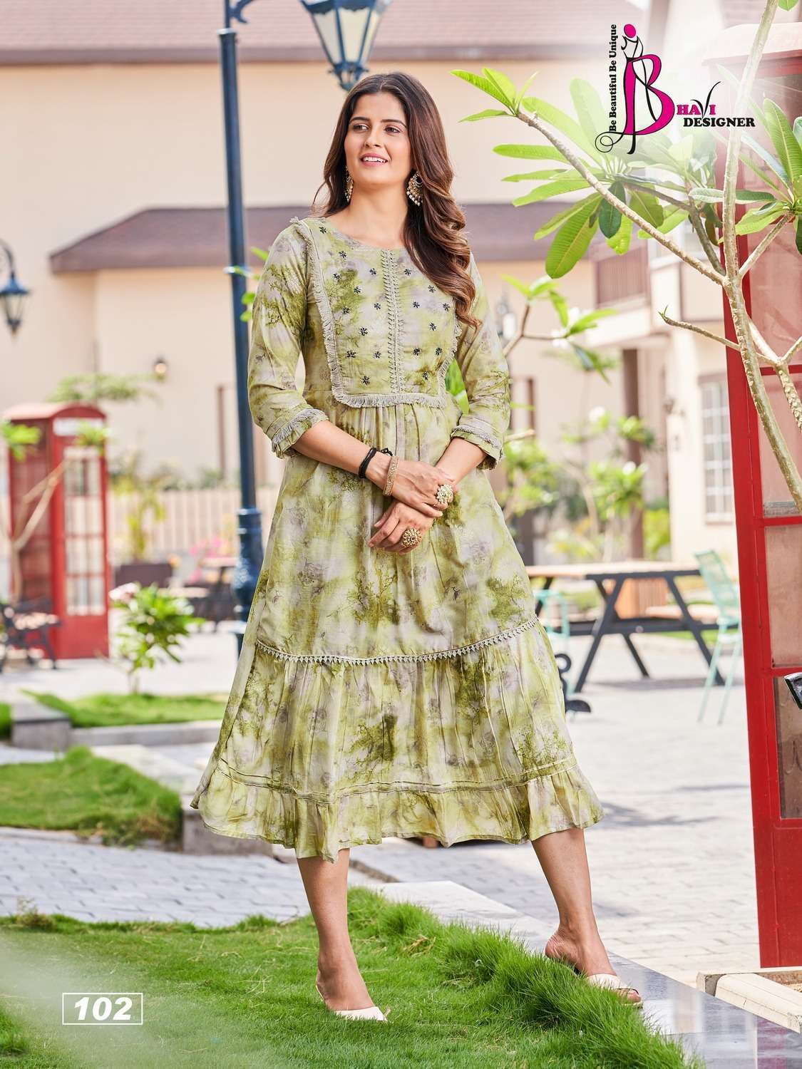 Breeze By Bhavi Designer 101 To 103 Series Beautiful Stylish Fancy Colorful Casual Wear & Ethnic Wear Fancy Kurtis At Wholesale Price