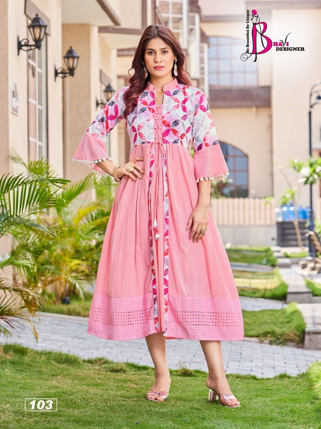 Breeze By Bhavi Designer 101 To 103 Series Beautiful Stylish Fancy Colorful Casual Wear & Ethnic Wear Fancy Kurtis At Wholesale Price