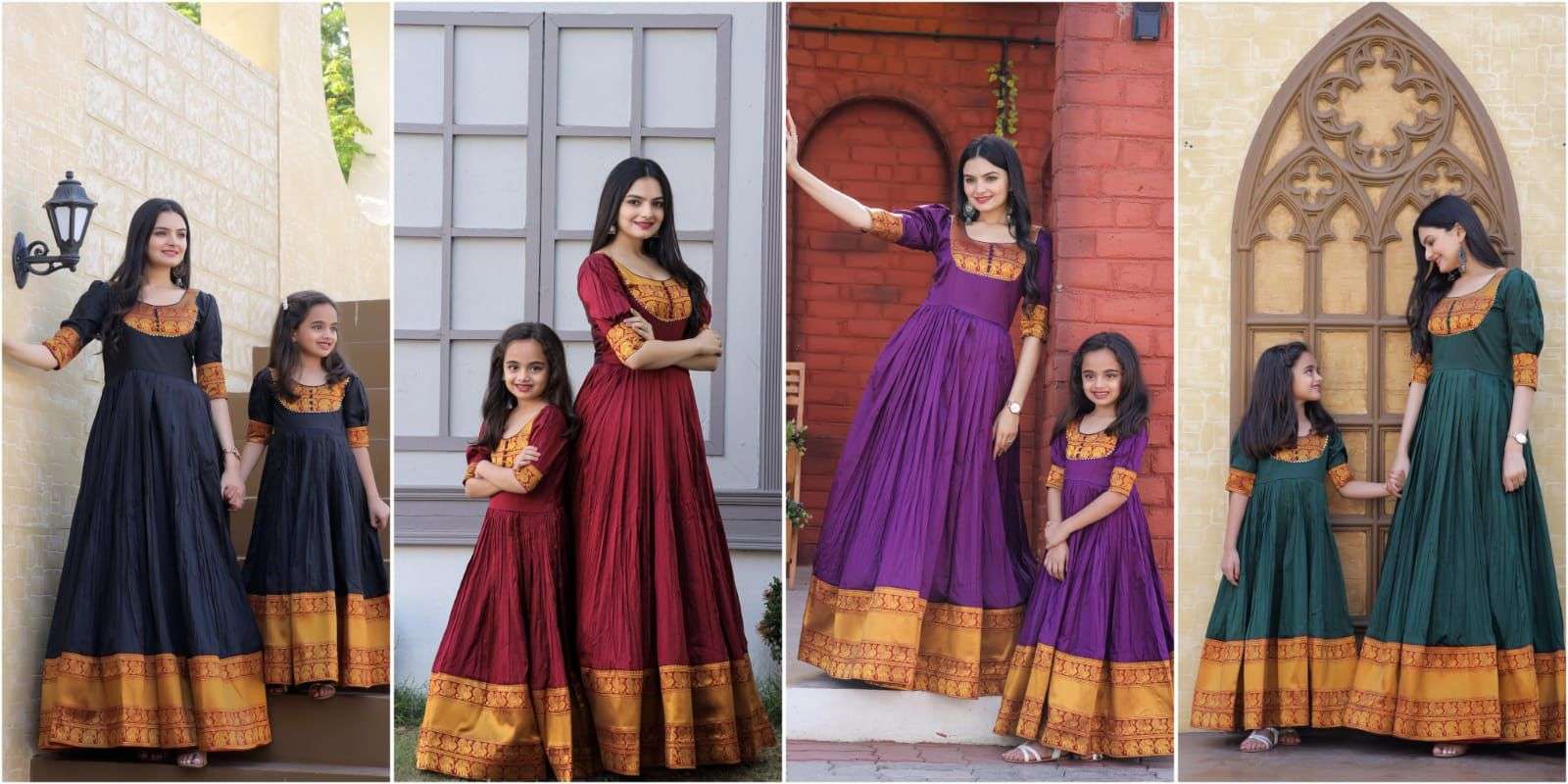 Malia Vol-1 By Fashid Wholesale 01 To 04 Series Beautiful Stylish Fancy Colorful Casual Wear & Ethnic Wear Silk With Work Gowns At Wholesale Price