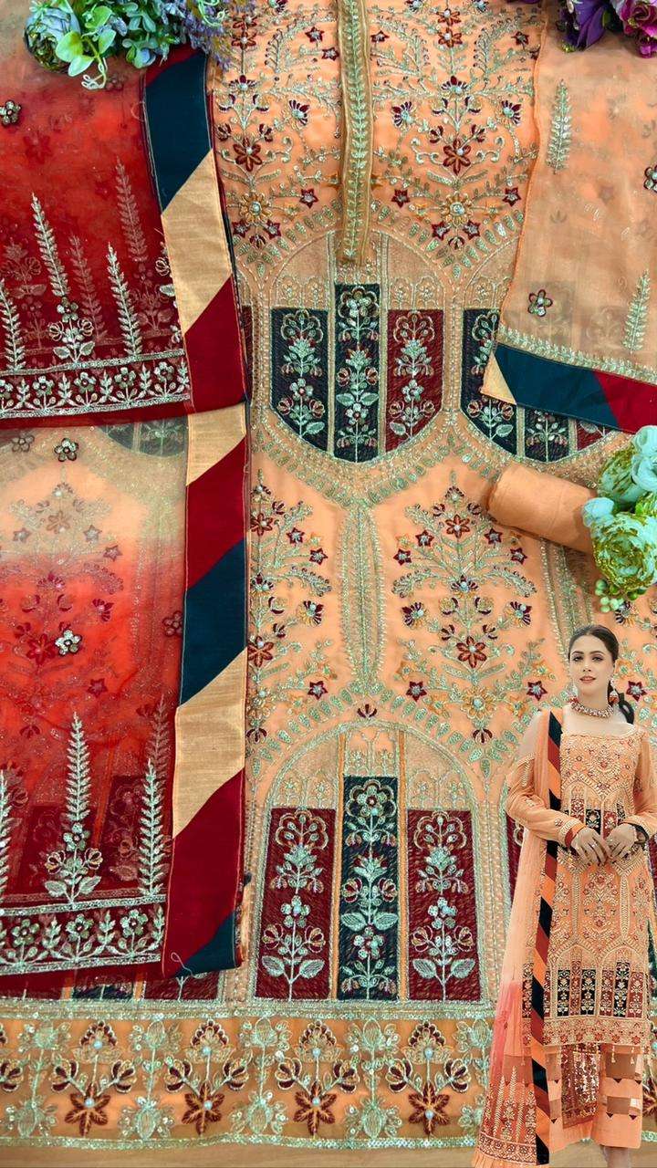 Shanaya Hit Design S-134 By Shanaya Fashion Pakistani Suits Beautiful Fancy Colorful Stylish Party Wear & Occasional Wear Faux Georgette With Embroidery Dresses At Wholesale Price