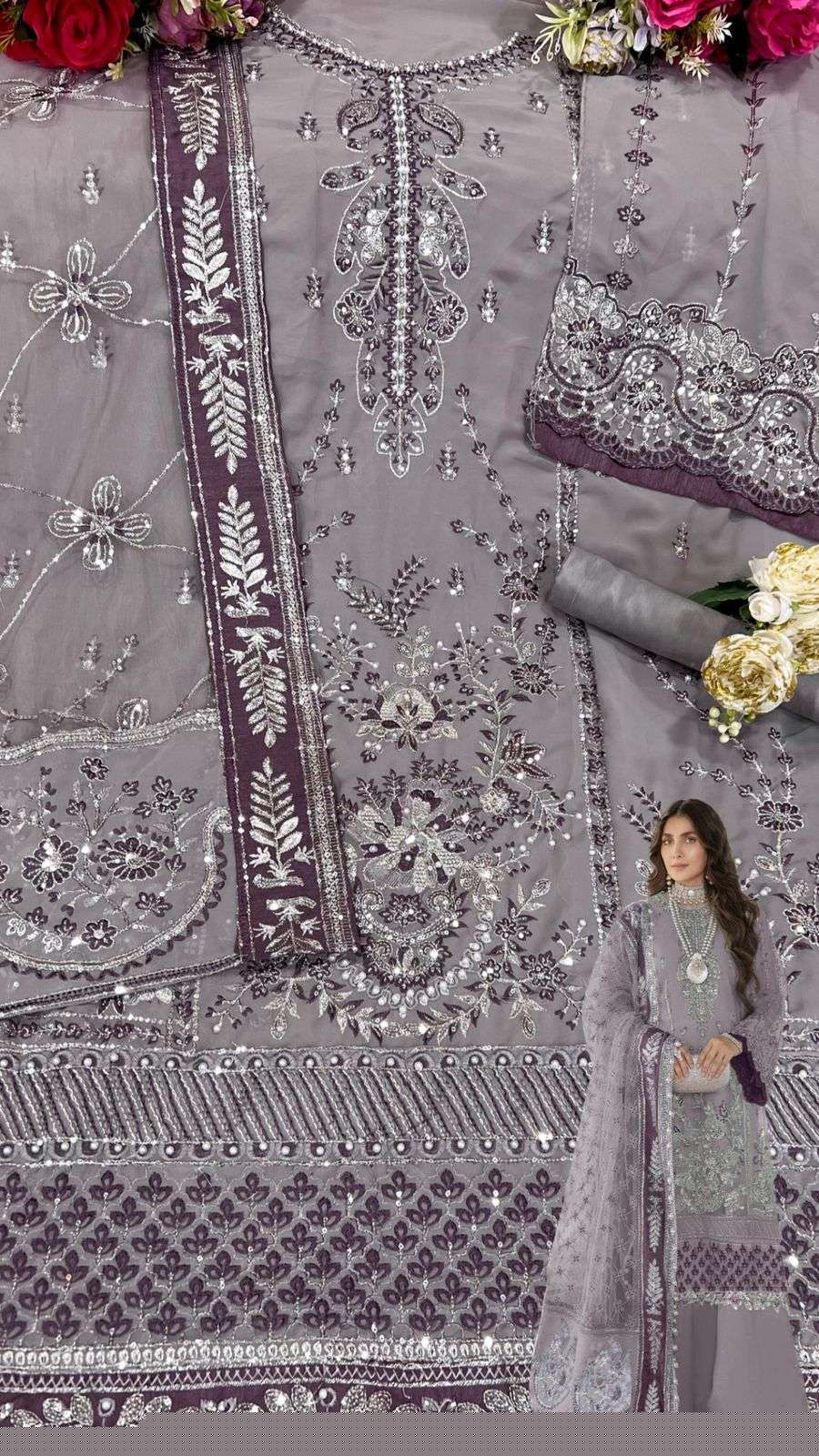 Shanaya Hit Design S-128 Colours By Shanaya Fashion S-128-A To S-128-D Series Pakistani Suits Beautiful Fancy Colorful Stylish Party Wear & Occasional Wear Faux Georgette With Embroidery Dresses At Wholesale Price