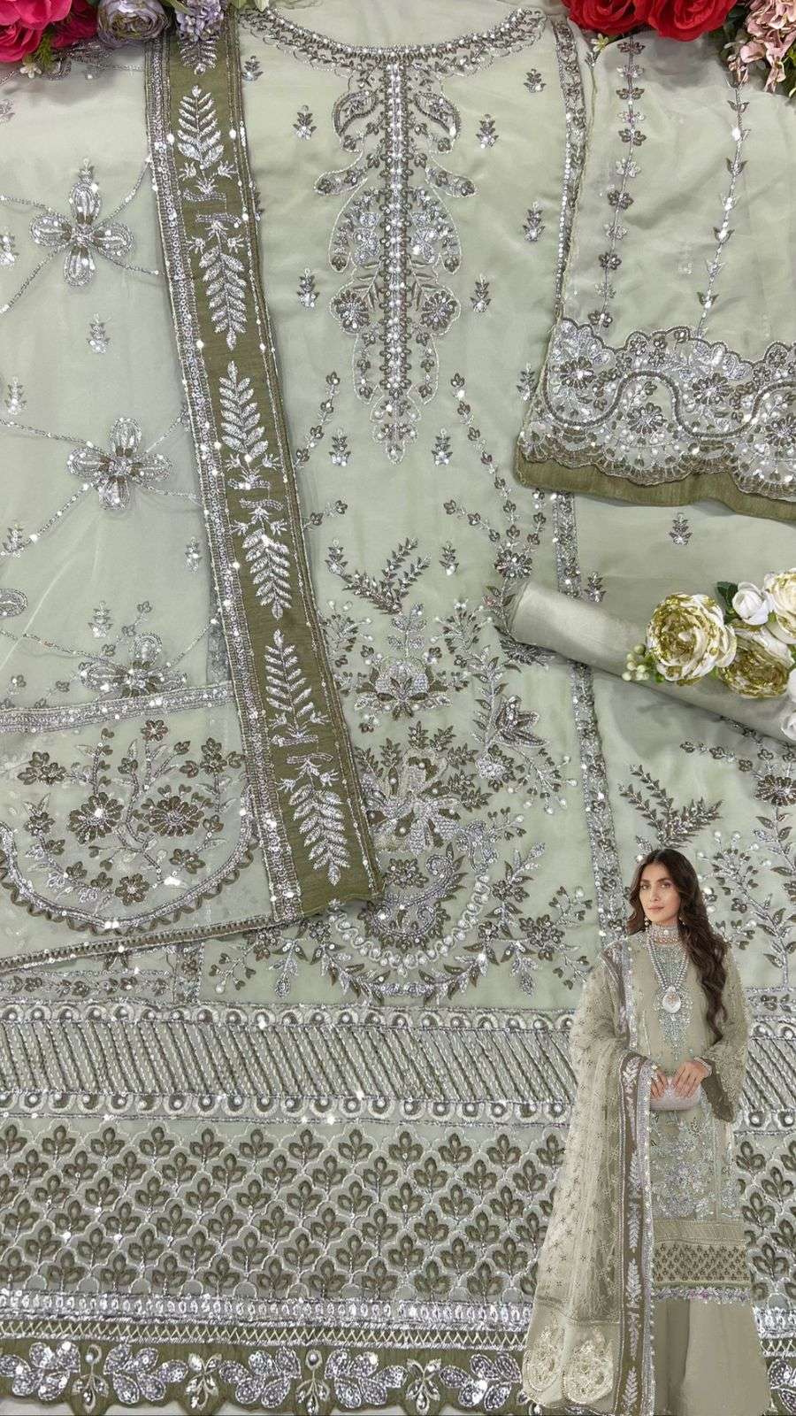 Shanaya Hit Design S-128 Colours By Shanaya Fashion S-128-A To S-128-D Series Pakistani Suits Beautiful Fancy Colorful Stylish Party Wear & Occasional Wear Faux Georgette With Embroidery Dresses At Wholesale Price