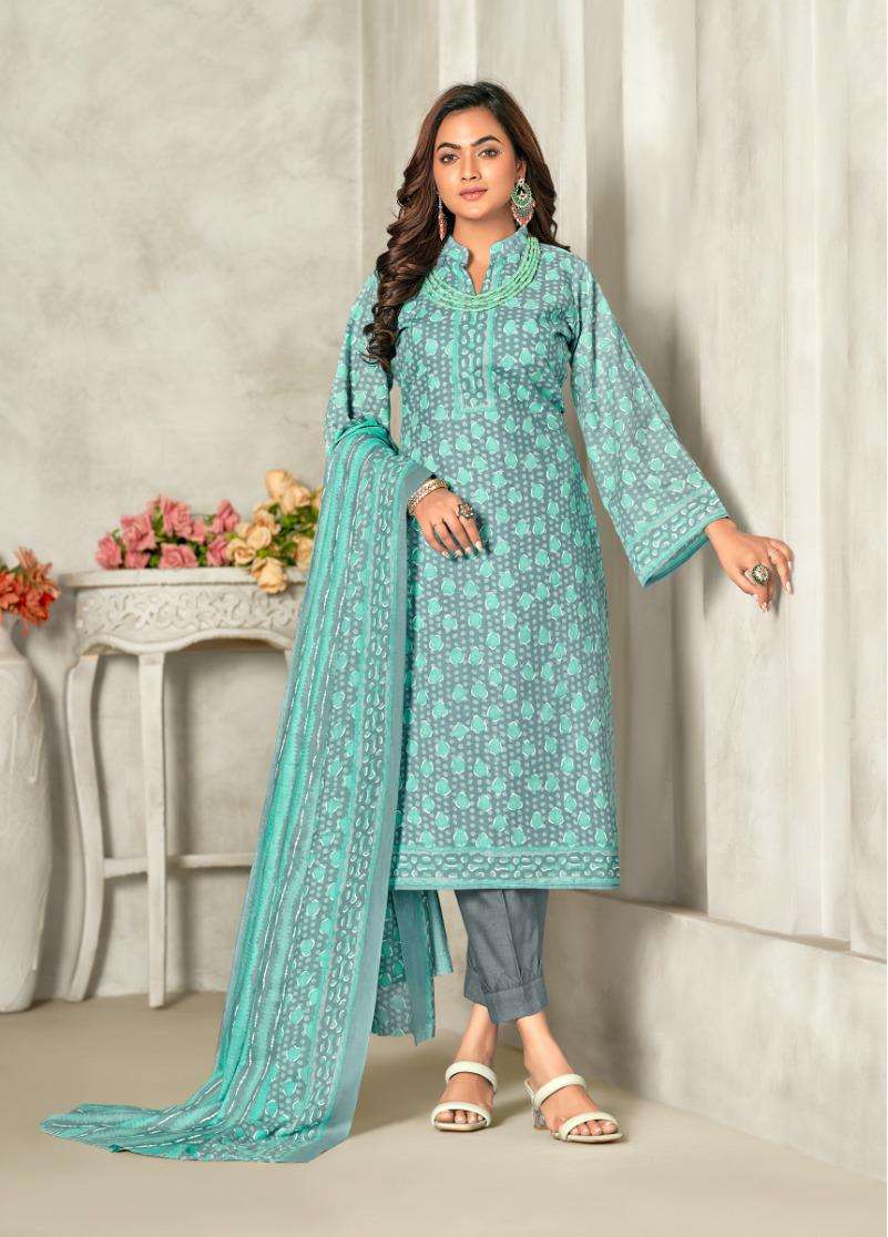 Adhira Vol-4 By Skt Suits 79001 To 79008 Series Suits Beautiful Fancy Colorful Stylish Party Wear & Occasional Wear Pure Cotton Dresses At Wholesale Price