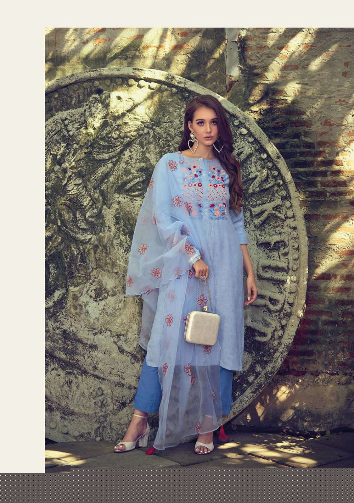 Gulfam By Kailee 40091 To 40096 Series Designer Suits Beautiful Fancy Colorful Stylish Party Wear & Occasional Wear Pure Viscose Cotton Dresses At Wholesale Price
