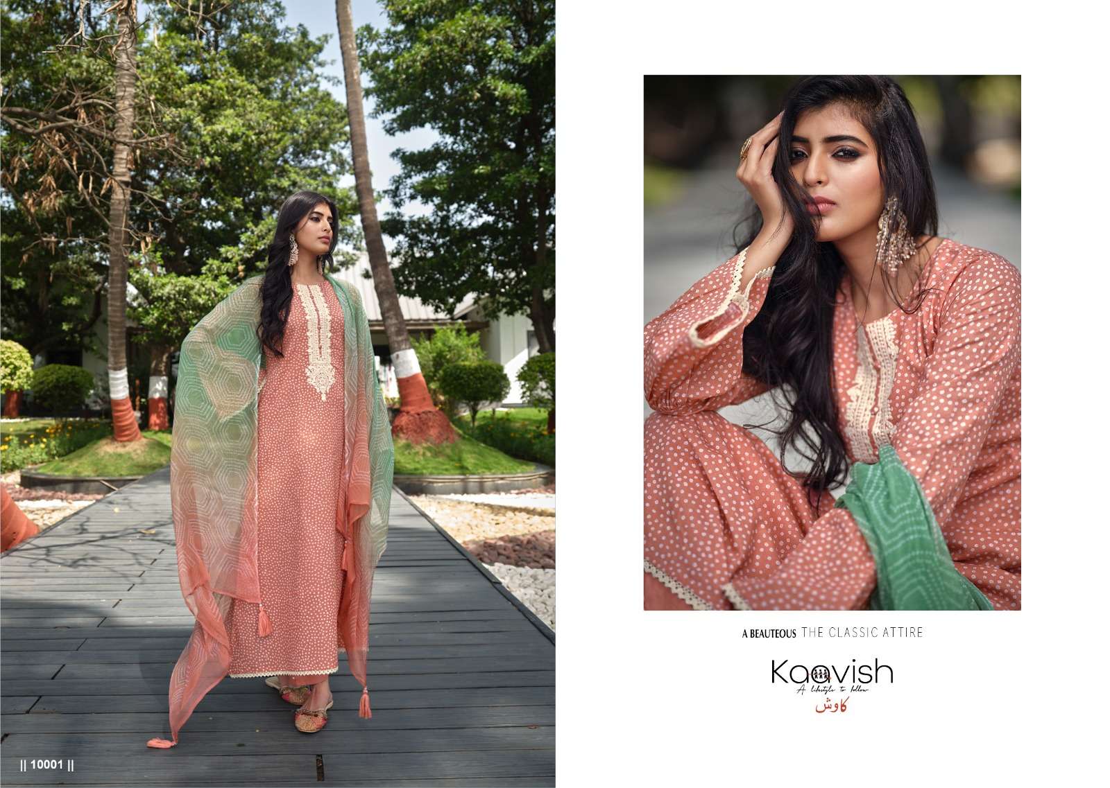 Rang Bandhej By Kaavish 10001 To 10009 Series Designer Suits Beautiful Fancy Colorful Stylish Party Wear & Occasional Wear Pure Lawn Cotton Dresses At Wholesale Price