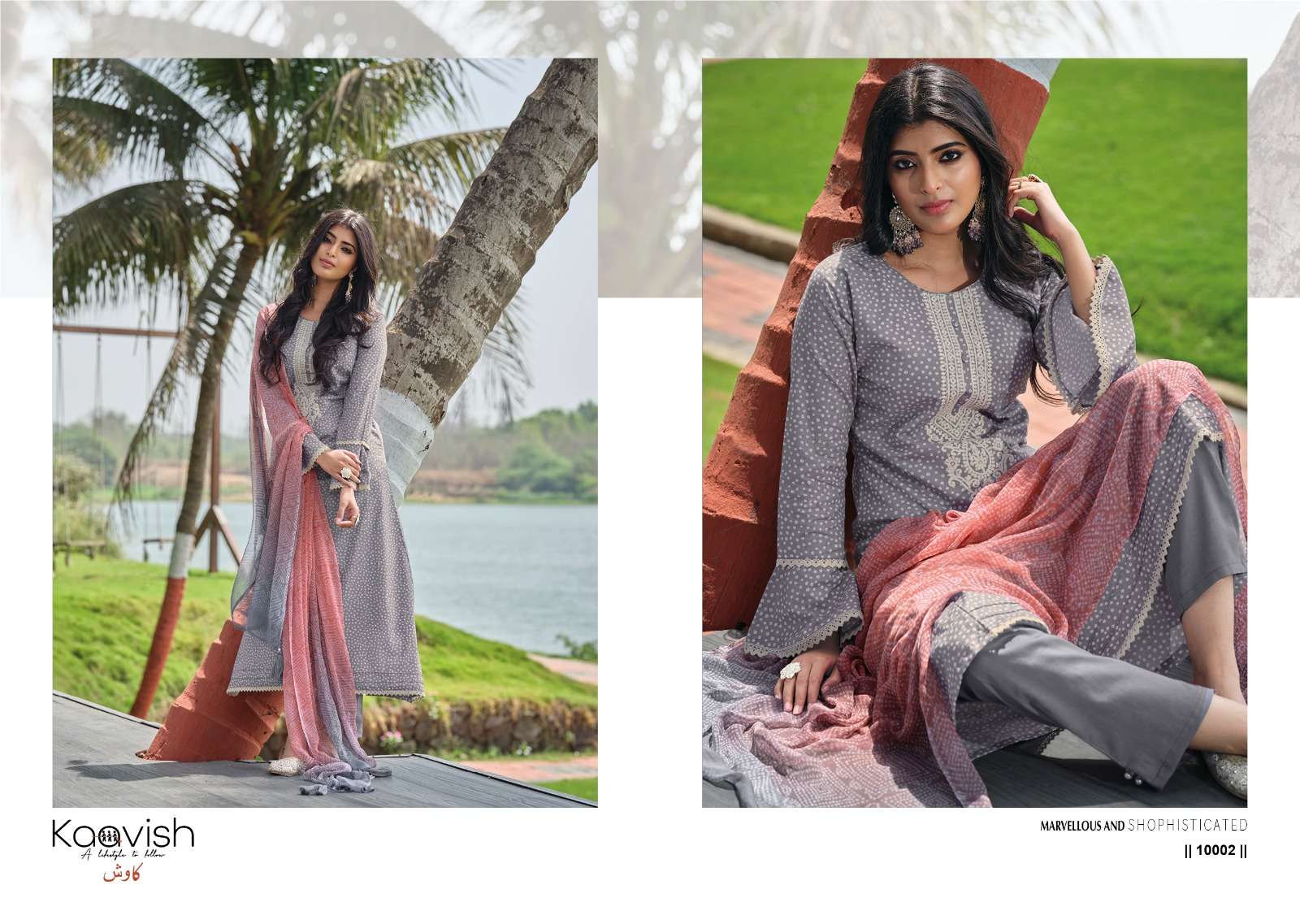 Rang Bandhej By Kaavish 10001 To 10009 Series Designer Suits Beautiful Fancy Colorful Stylish Party Wear & Occasional Wear Pure Lawn Cotton Dresses At Wholesale Price