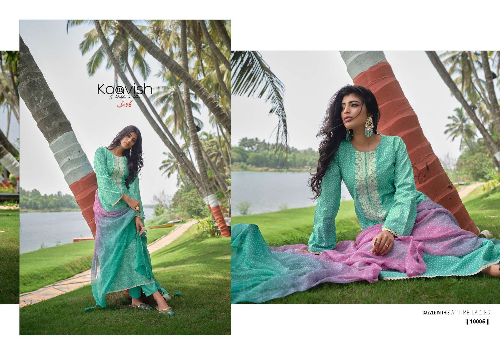 Rang Bandhej By Kaavish 10001 To 10009 Series Designer Suits Beautiful Fancy Colorful Stylish Party Wear & Occasional Wear Pure Lawn Cotton Dresses At Wholesale Price