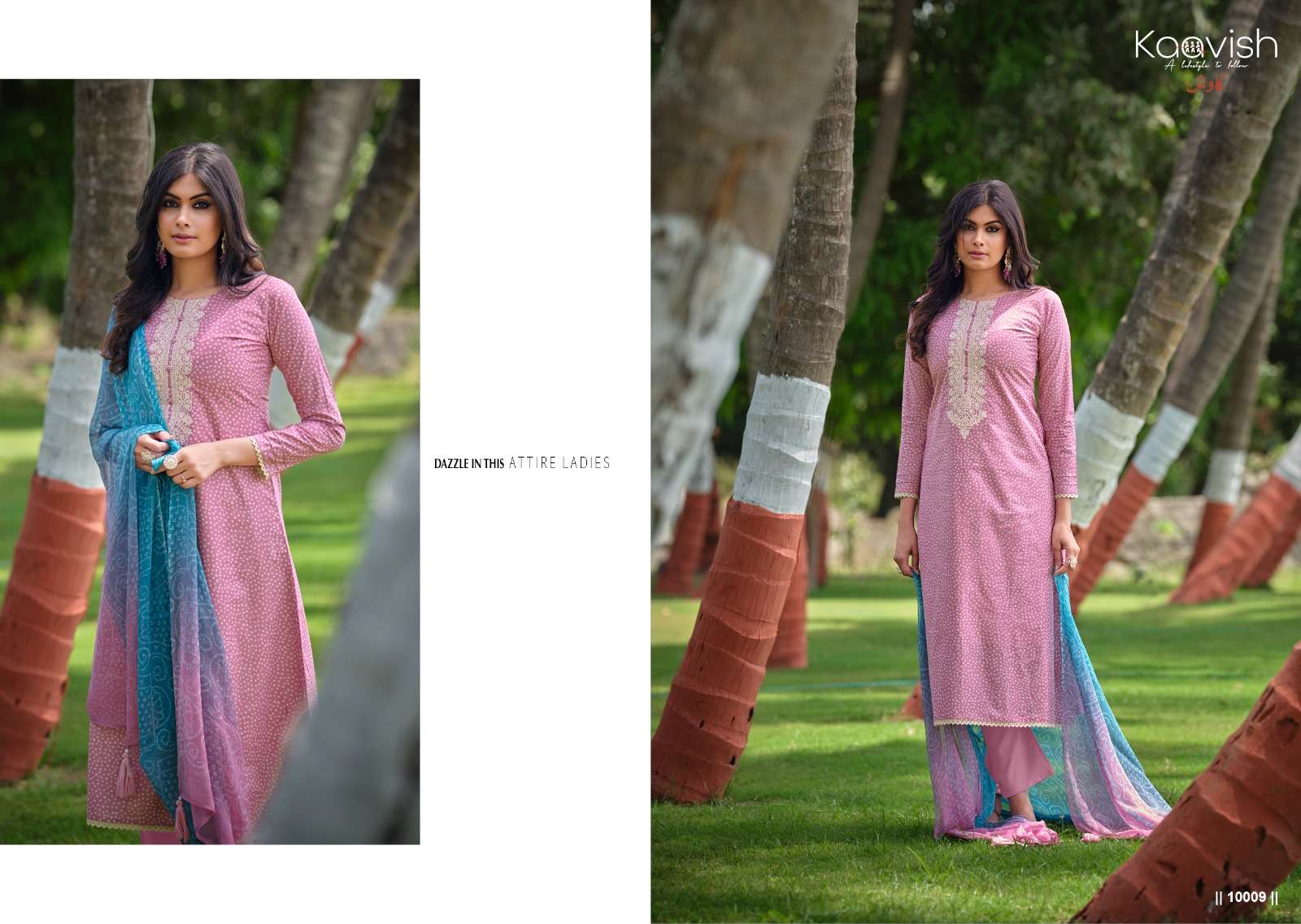 Rang Bandhej By Kaavish 10001 To 10009 Series Designer Suits Beautiful Fancy Colorful Stylish Party Wear & Occasional Wear Pure Lawn Cotton Dresses At Wholesale Price
