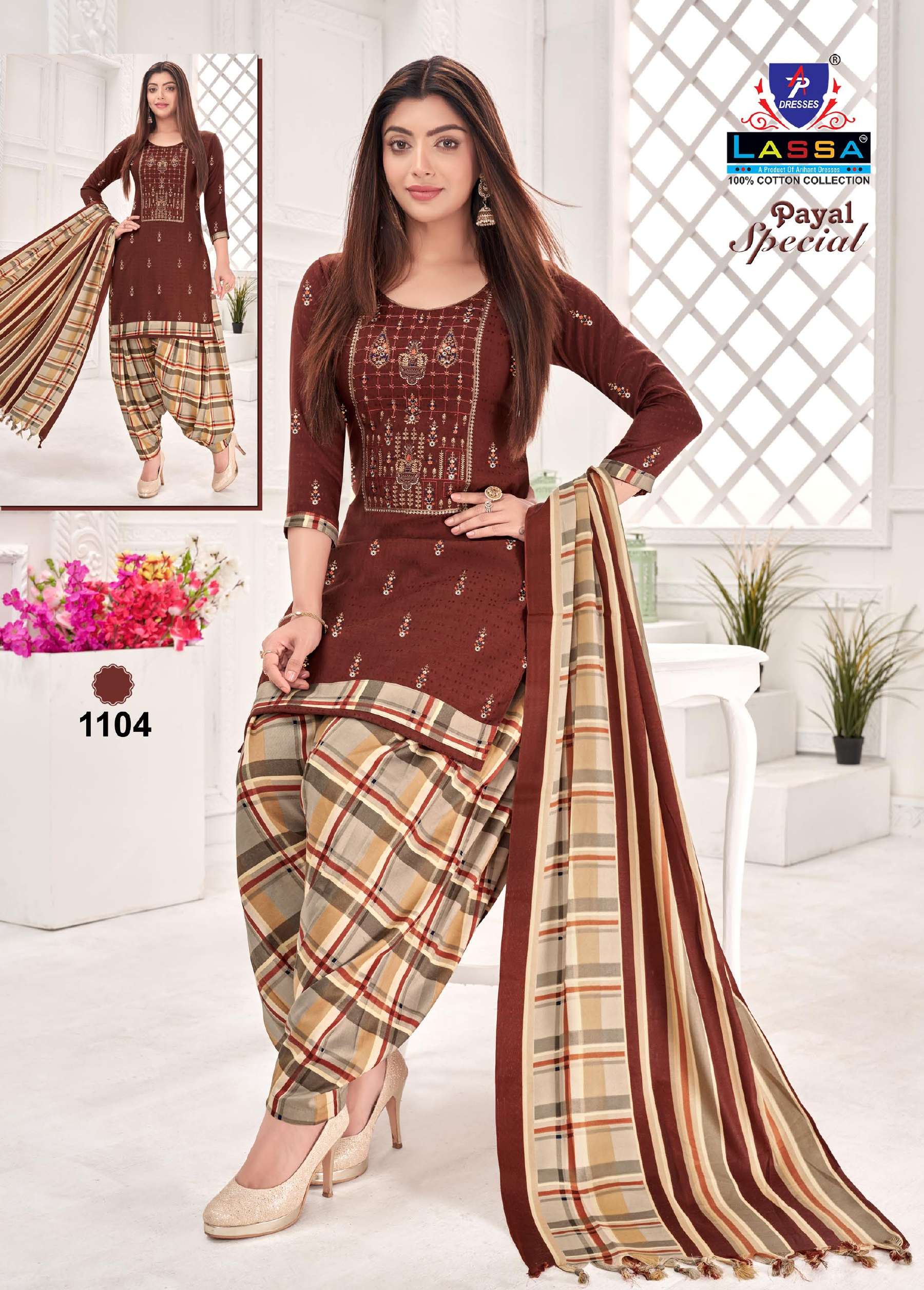 Payal Special Vol-11 By Lassa 1101 To 1110 Series Beautiful Festive Suits Colorful Stylish Fancy Casual Wear & Ethnic Wear Pure Cotton Print Dresses At Wholesale Price