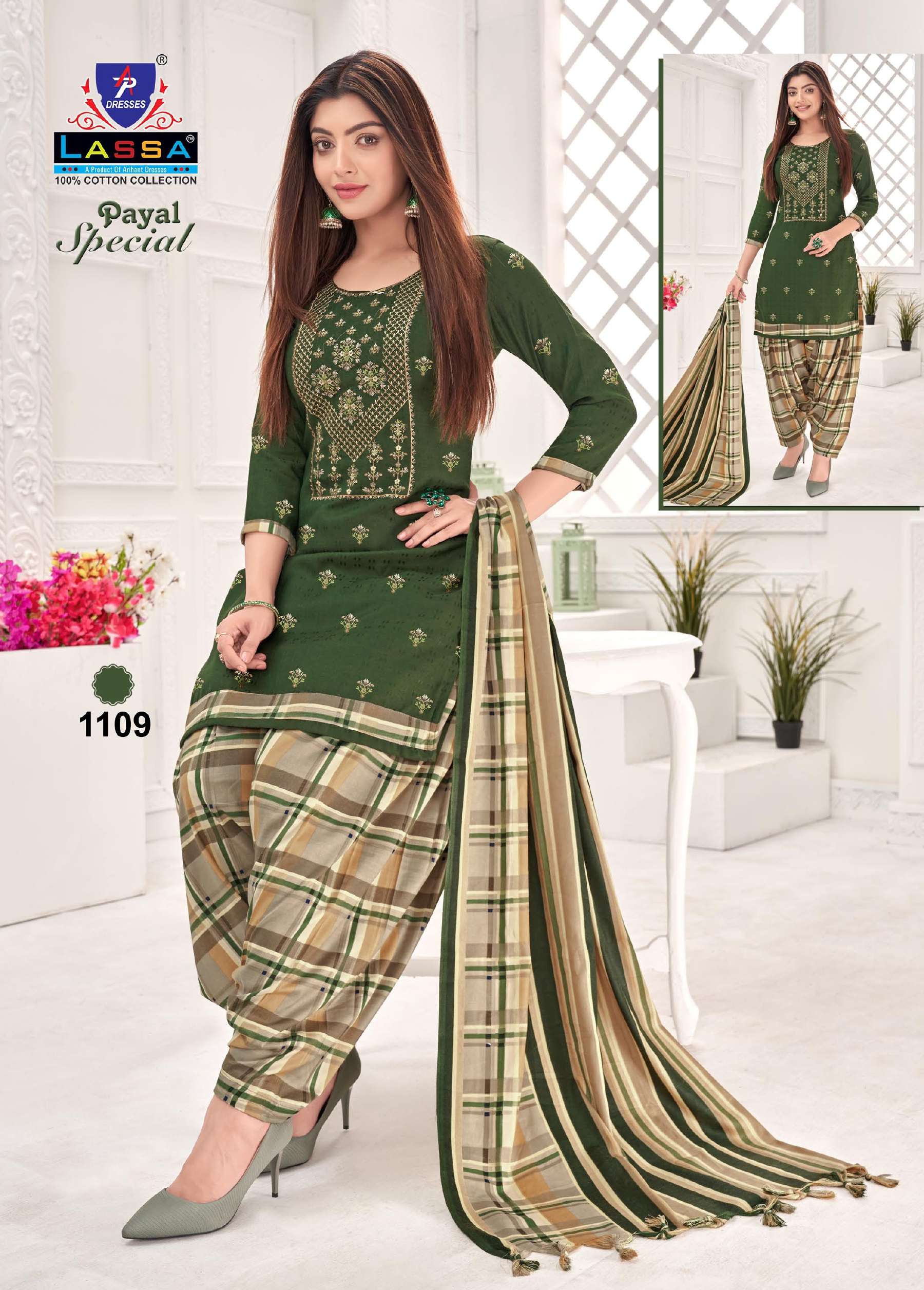 Payal Special Vol-11 By Lassa 1101 To 1110 Series Beautiful Festive Suits Colorful Stylish Fancy Casual Wear & Ethnic Wear Pure Cotton Print Dresses At Wholesale Price