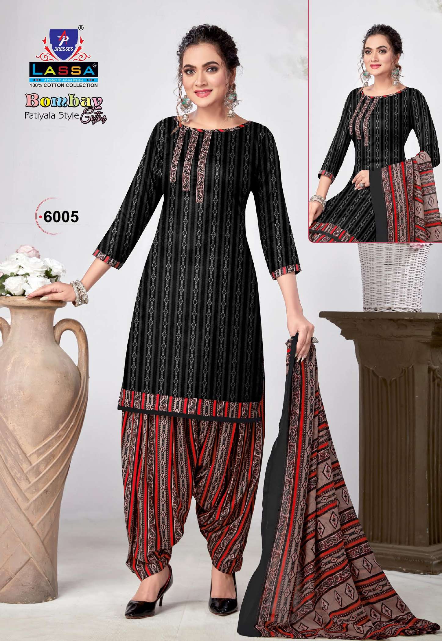 Bombay Cotton Vol-6 By Lassa 6001 To 6010 Series Beautiful Festive Suits Colorful Stylish Fancy Casual Wear & Ethnic Wear Pure Cotton Print Dresses At Wholesale Price
