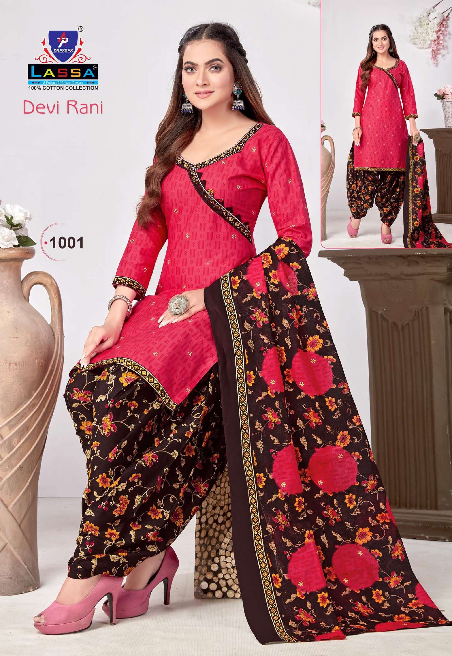 Devi Rani Vol-1 By Lassa 1001 To 1010 Series Beautiful Festive Suits Colorful Stylish Fancy Casual Wear & Ethnic Wear Pure Cotton Print Dresses At Wholesale Price