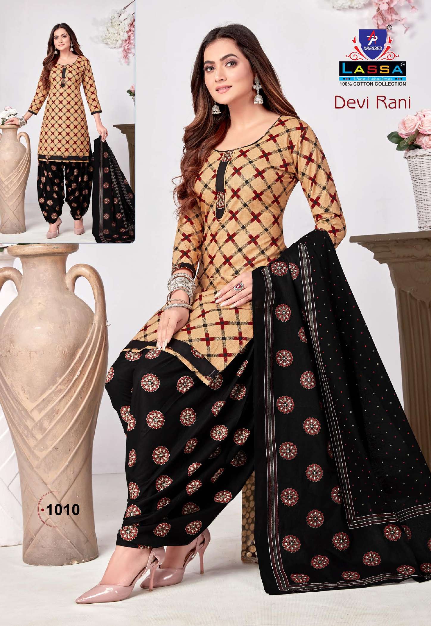 Devi Rani Vol-1 By Lassa 1001 To 1010 Series Beautiful Festive Suits Colorful Stylish Fancy Casual Wear & Ethnic Wear Pure Cotton Print Dresses At Wholesale Price