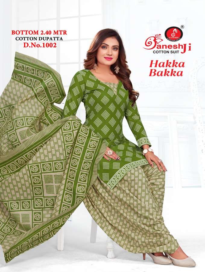 Hakka Bakka Vol-1 By Shree Ganesh 1001 To 1012 Series Beautiful Stylish Festive Suits Fancy Colorful Casual Wear & Ethnic Wear & Ready To Wear Heavy Cotton Dresses At Wholesale Price