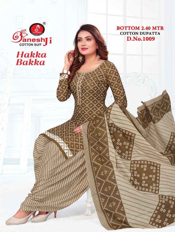 Hakka Bakka Vol-1 By Shree Ganesh 1001 To 1012 Series Beautiful Stylish Festive Suits Fancy Colorful Casual Wear & Ethnic Wear & Ready To Wear Heavy Cotton Dresses At Wholesale Price