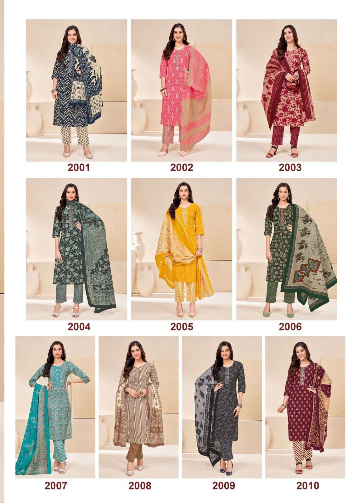 Nikhaar Vol-2 By Suryajyoti 2001 To 2010 Series Suits Beautiful Fancy Colorful Stylish Party Wear & Occasional Wear Cambric Cotton Digital Print Dresses At Wholesale Price