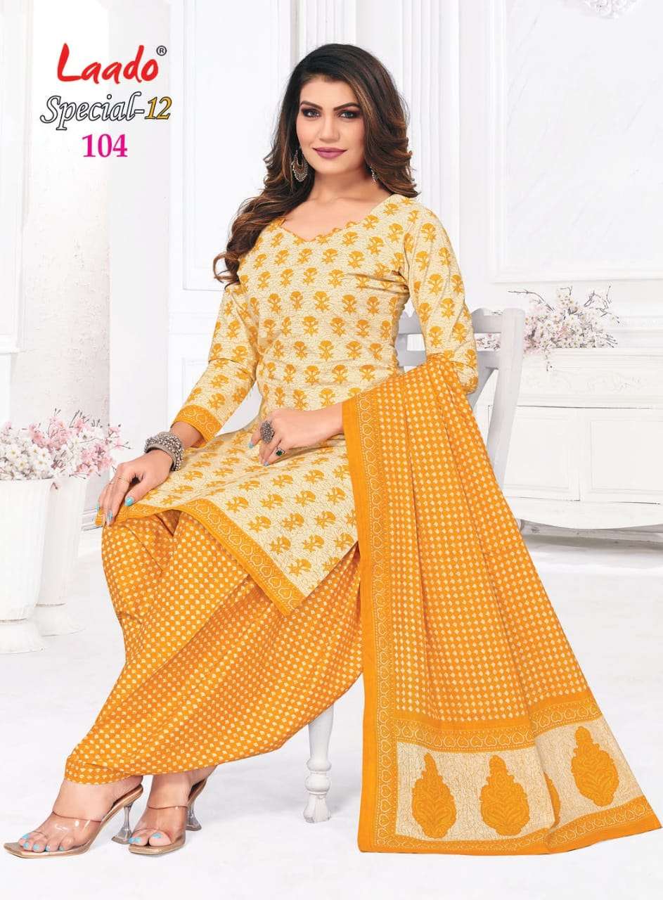 Special-12 Vol-1 By Laado 1001 To 1012 Series Beautiful Festive Suits Colorful Stylish Fancy Casual Wear & Ethnic Wear Pure Cotton Print Dresses At Wholesale Price