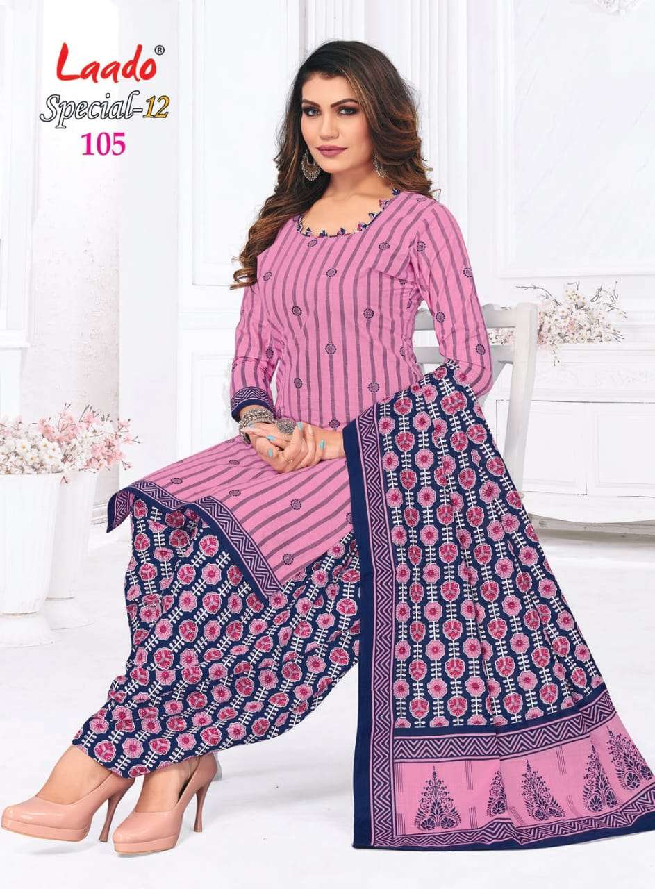 Special-12 Vol-1 By Laado 1001 To 1012 Series Beautiful Festive Suits Colorful Stylish Fancy Casual Wear & Ethnic Wear Pure Cotton Print Dresses At Wholesale Price