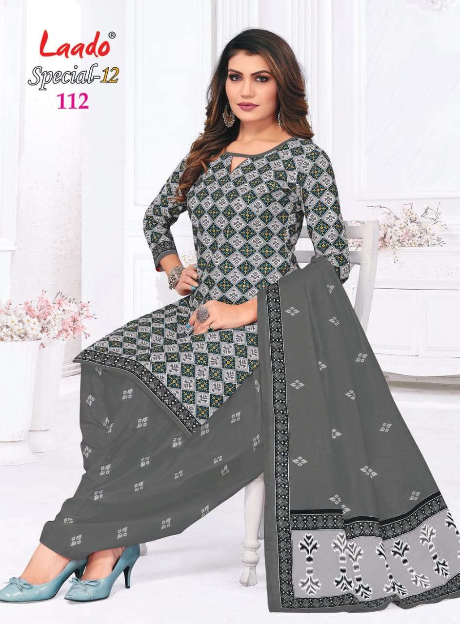 Special-12 Vol-1 By Laado 1001 To 1012 Series Beautiful Festive Suits Colorful Stylish Fancy Casual Wear & Ethnic Wear Pure Cotton Print Dresses At Wholesale Price