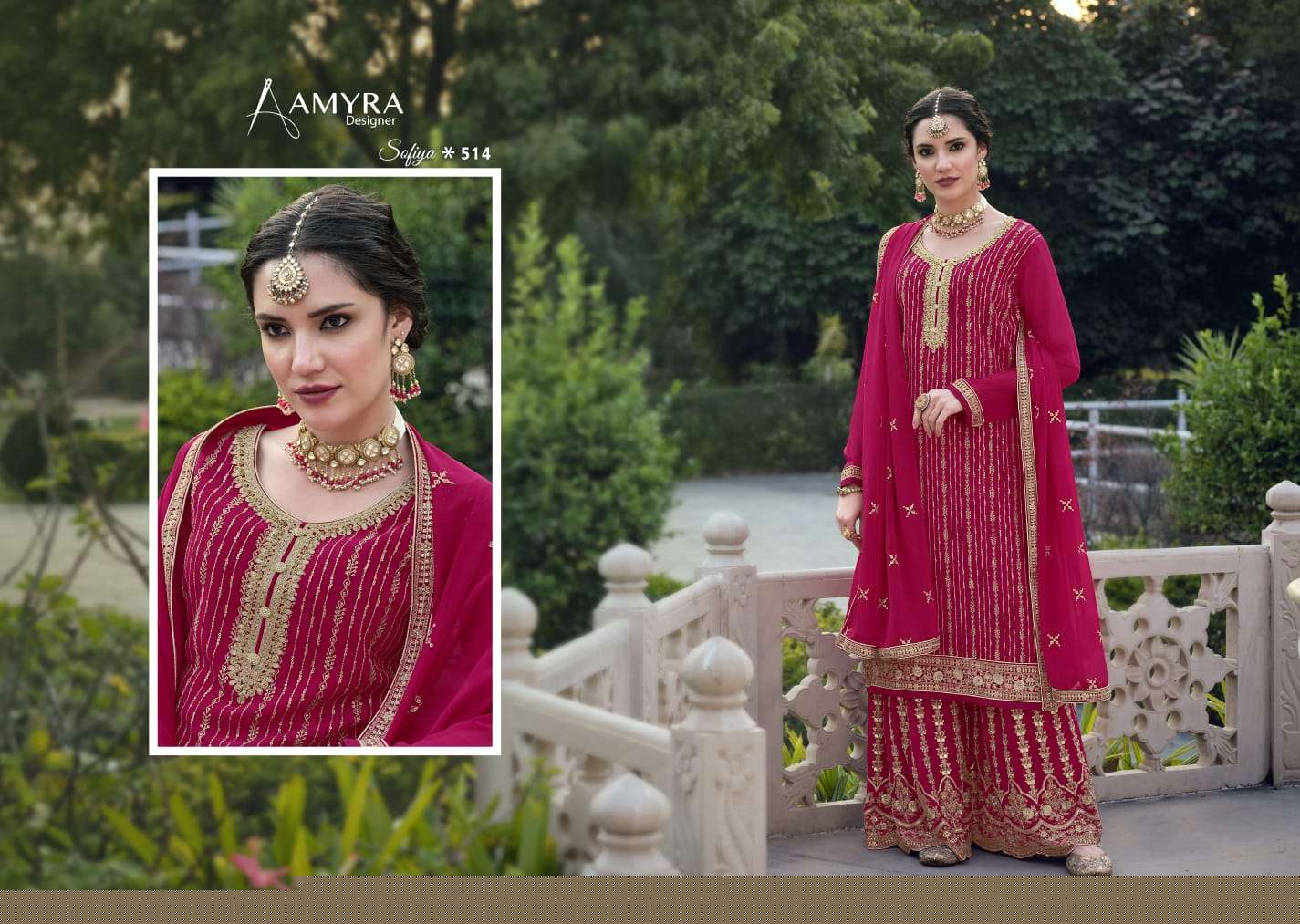 Sofiya Vol-4 By Amyra Designer 513 To 516 Series Beautiful Sharara Suits Colorful Stylish Fancy Casual Wear & Ethnic Wear Heavy Georgette Dresses At Wholesale Price