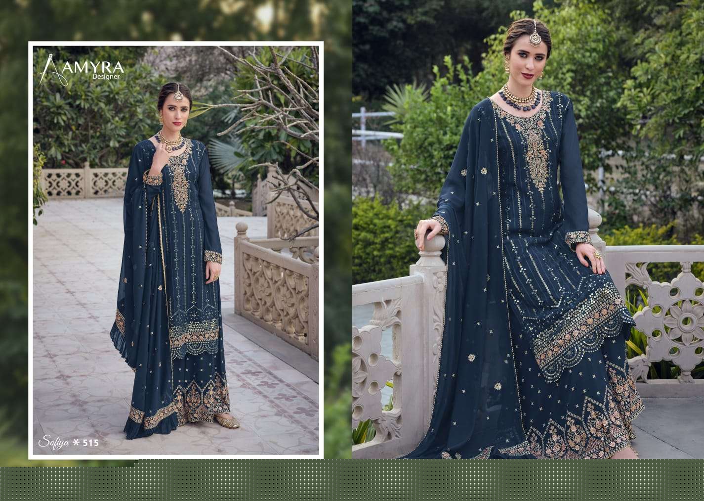 Sofiya Vol-4 By Amyra Designer 513 To 516 Series Beautiful Sharara Suits Colorful Stylish Fancy Casual Wear & Ethnic Wear Heavy Georgette Dresses At Wholesale Price