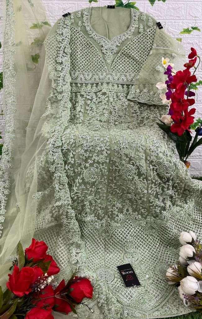 Mishaal 4001 Series By Mishaal Fab 4001 To 4004 Series Beautiful Pakistani Suits Stylish Colorful Fancy Casual Wear & Ethnic Wear Net Embroidered Dresses At Wholesale Price