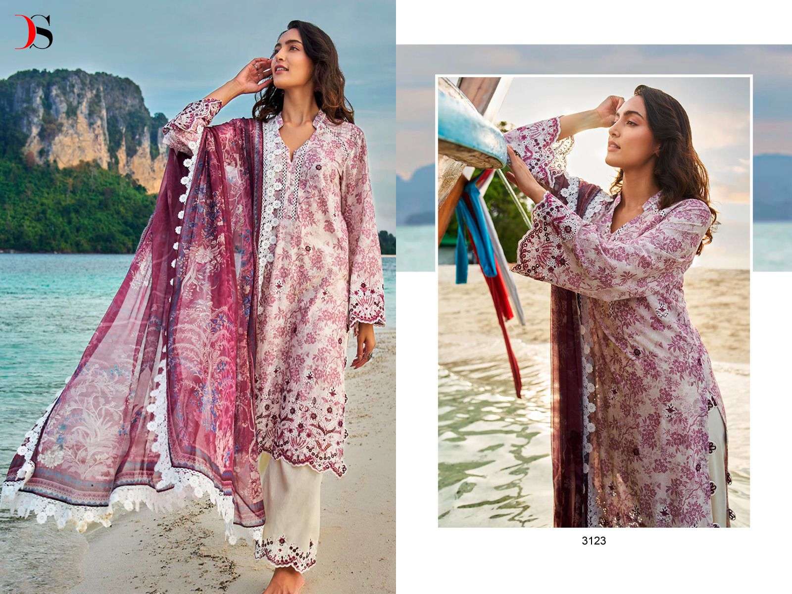 Image Chikankari-23 By Deepsy Suits 3121 To 3128 Series Beautiful Pakistani Suits Stylish Fancy Colorful Party Wear & Occasional Wear Pure Cotton With Embroidery Dresses At Wholesale Price