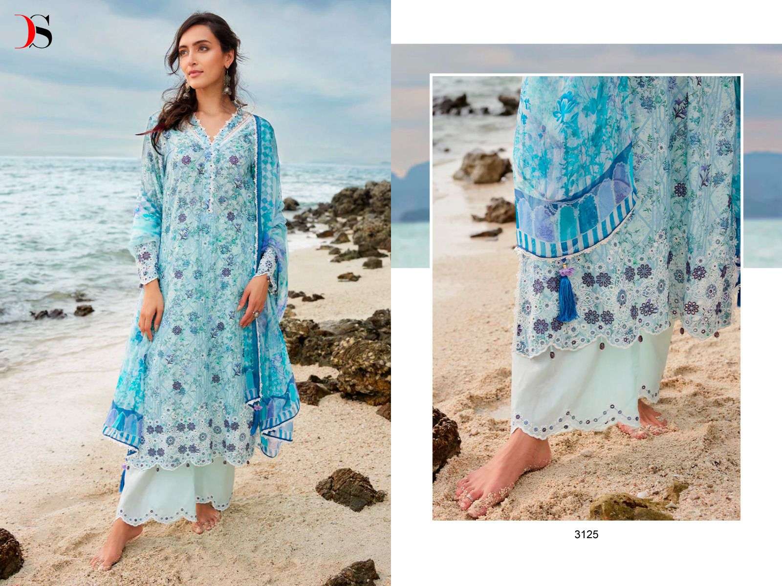 Image Chikankari-23 By Deepsy Suits 3121 To 3128 Series Beautiful Pakistani Suits Stylish Fancy Colorful Party Wear & Occasional Wear Pure Cotton With Embroidery Dresses At Wholesale Price