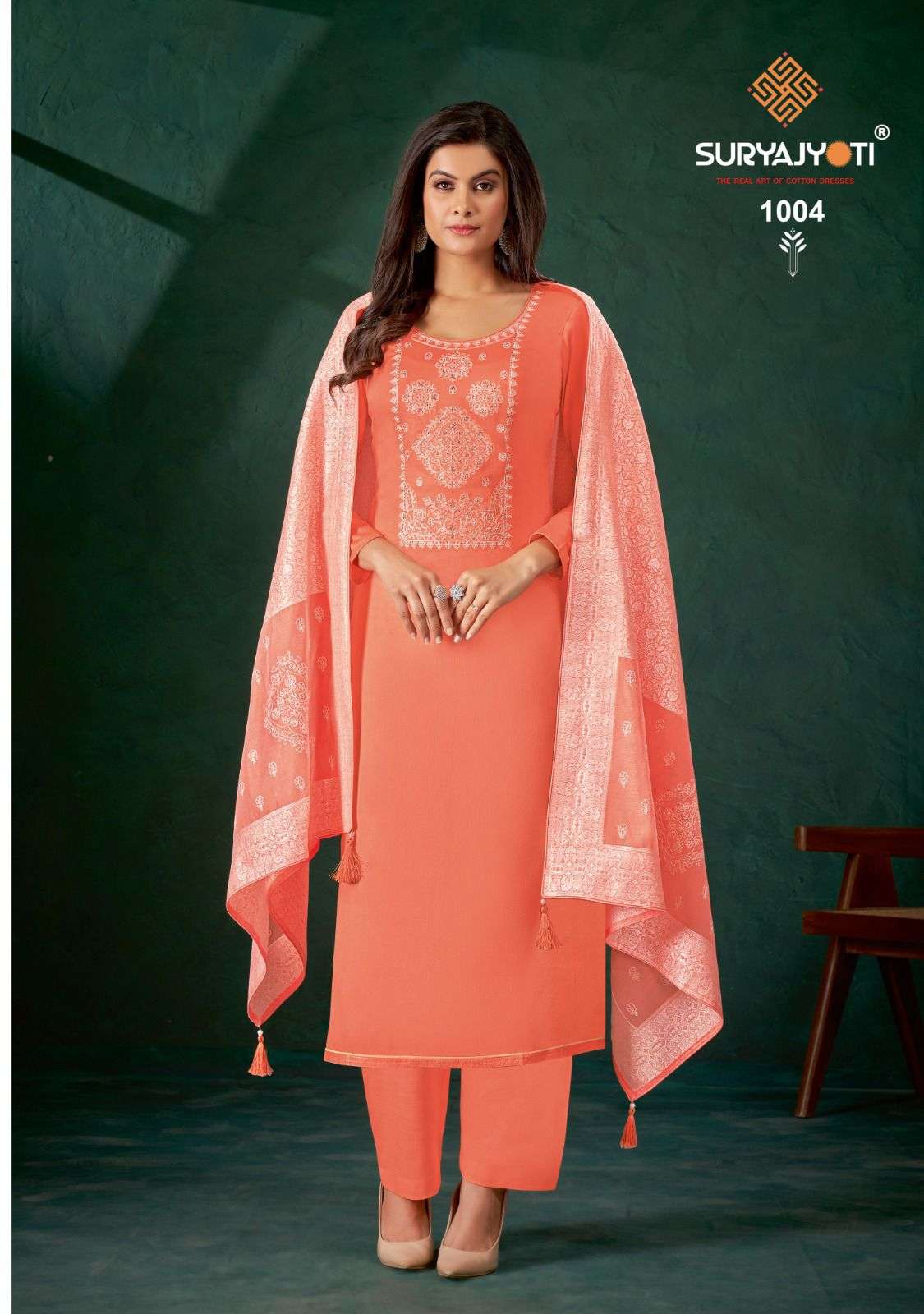 Khaab Vol-1 By Suryajyoti 1001 To 1006 Series Suits Beautiful Fancy Colorful Stylish Party Wear & Occasional Wear Jam Satin Embroidered Dresses At Wholesale Price