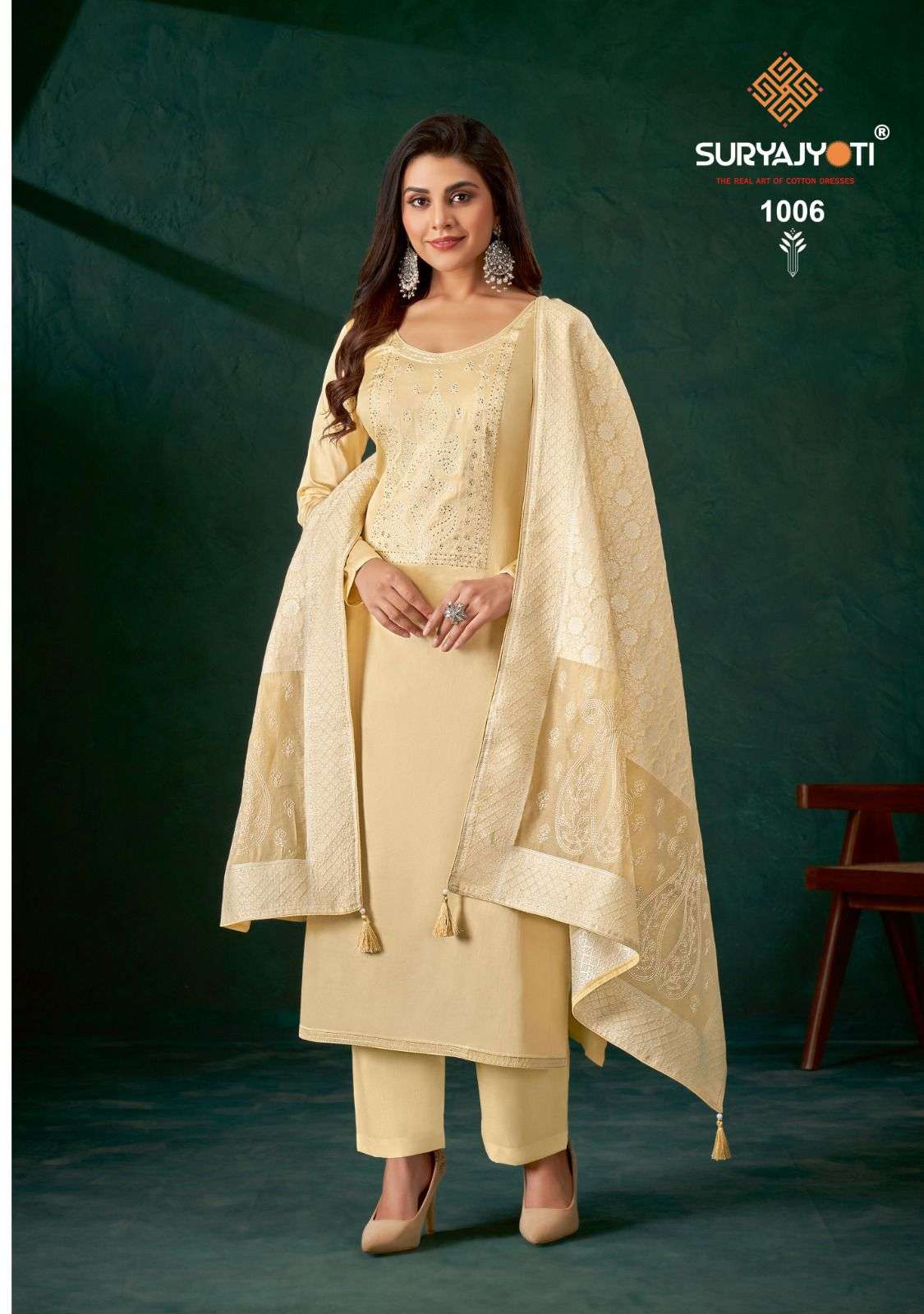 Khaab Vol-1 By Suryajyoti 1001 To 1006 Series Suits Beautiful Fancy Colorful Stylish Party Wear & Occasional Wear Jam Satin Embroidered Dresses At Wholesale Price