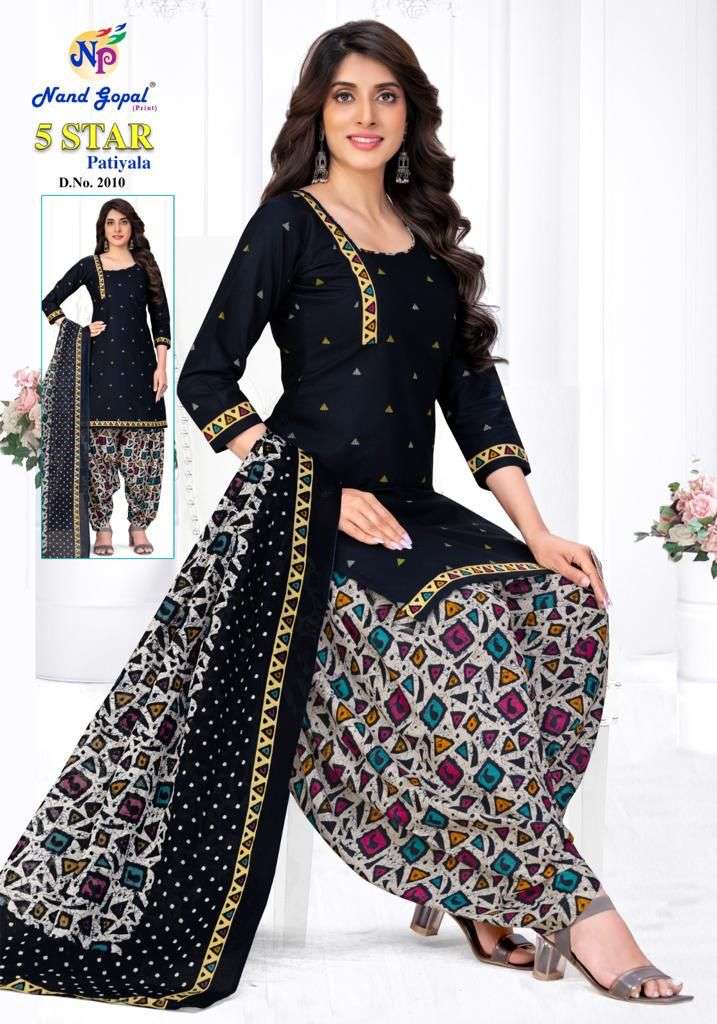 5 Star Patiyala Vol-2 By Nand Gopal Prints 2001 To 2012 Series Beautiful Stylish Suits Fancy Colorful Casual Wear & Ethnic Wear & Ready To Wear Heavy Cotton Printed Dresses At Wholesale Price