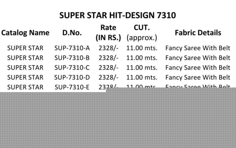 Super Star 7310 Colours By Tfh 7310-A To 7310-F Series Indian Traditional Wear Collection Beautiful Stylish Fancy Colorful Party Wear & Occasional Wear Fancy Sarees At Wholesale Price