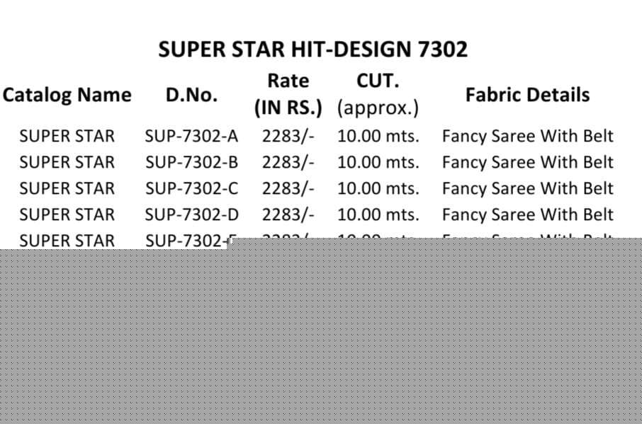 Super Star 7302 Colours By Tfh 7302-A To 7302-F Series Indian Traditional Wear Collection Beautiful Stylish Fancy Colorful Party Wear & Occasional Wear Fancy Sarees At Wholesale Price