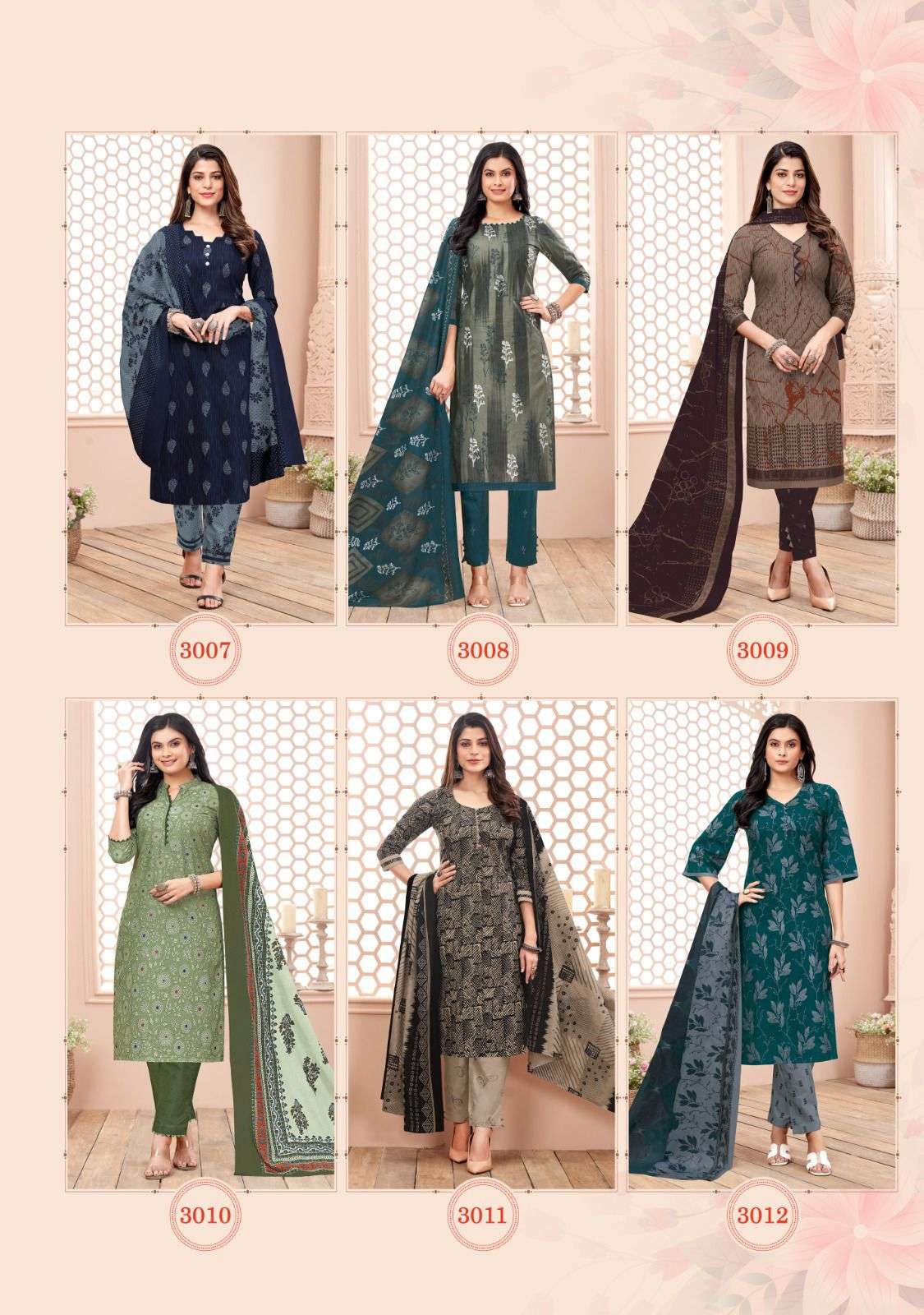 Chitra Vol-30 By Balaji Cotton 3001 To 3012 Series Beautiful Festive Suits Colorful Stylish Fancy Casual Wear & Ethnic Wear Pure Cotton Print Dresses At Wholesale Price