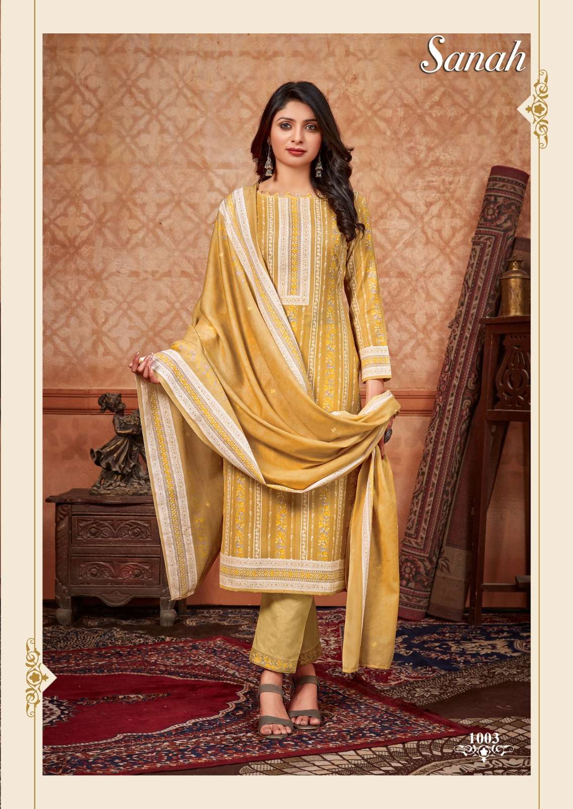 Sanah By Skt Suits 1001 To 1012 Series Beautiful Stylish Suits Fancy Colorful Casual Wear & Ethnic Wear & Ready To Wear Soft Cotton Printed Dresses At Wholesale Price