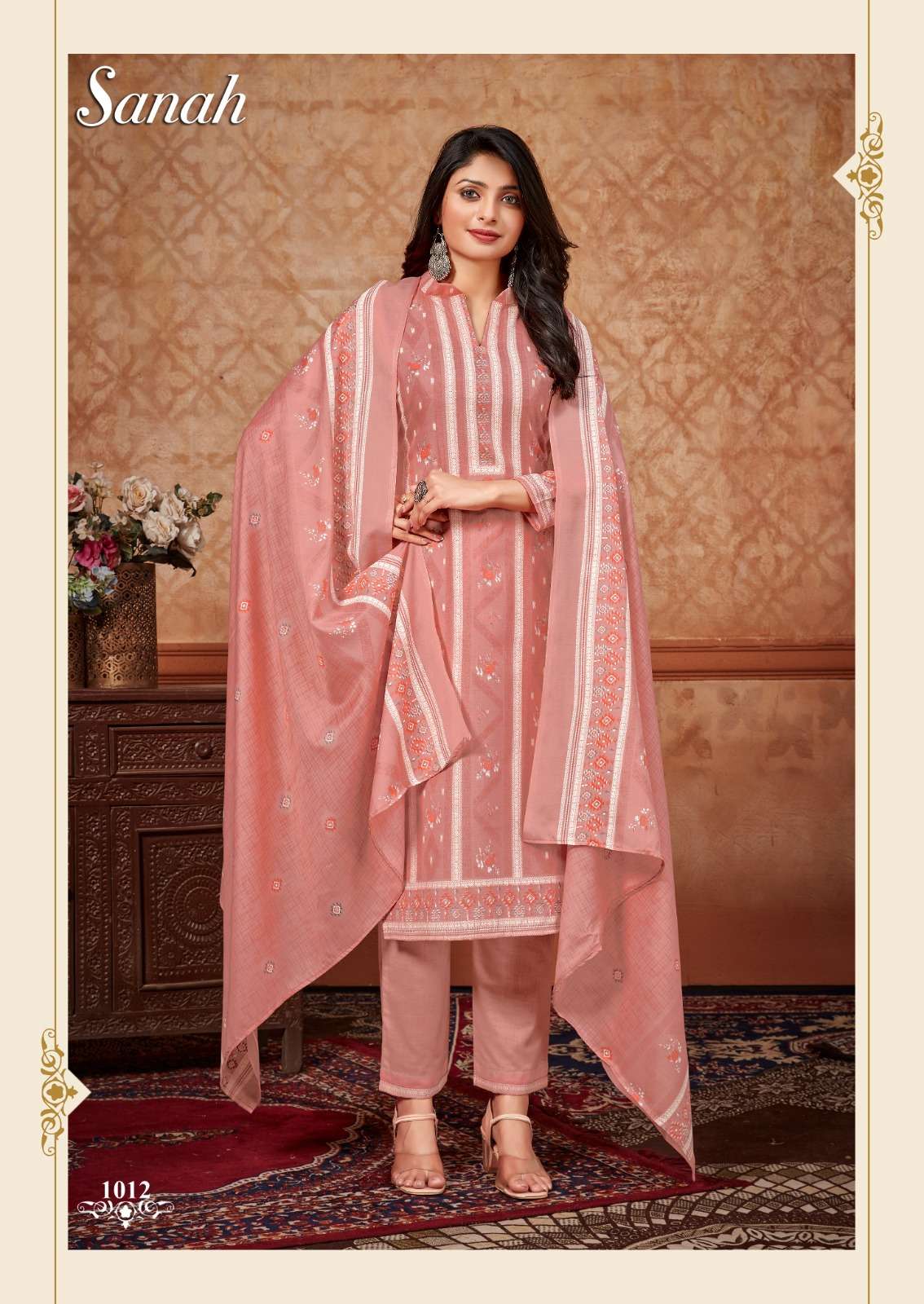 Sanah By Skt Suits 1001 To 1012 Series Beautiful Stylish Suits Fancy Colorful Casual Wear & Ethnic Wear & Ready To Wear Soft Cotton Printed Dresses At Wholesale Price