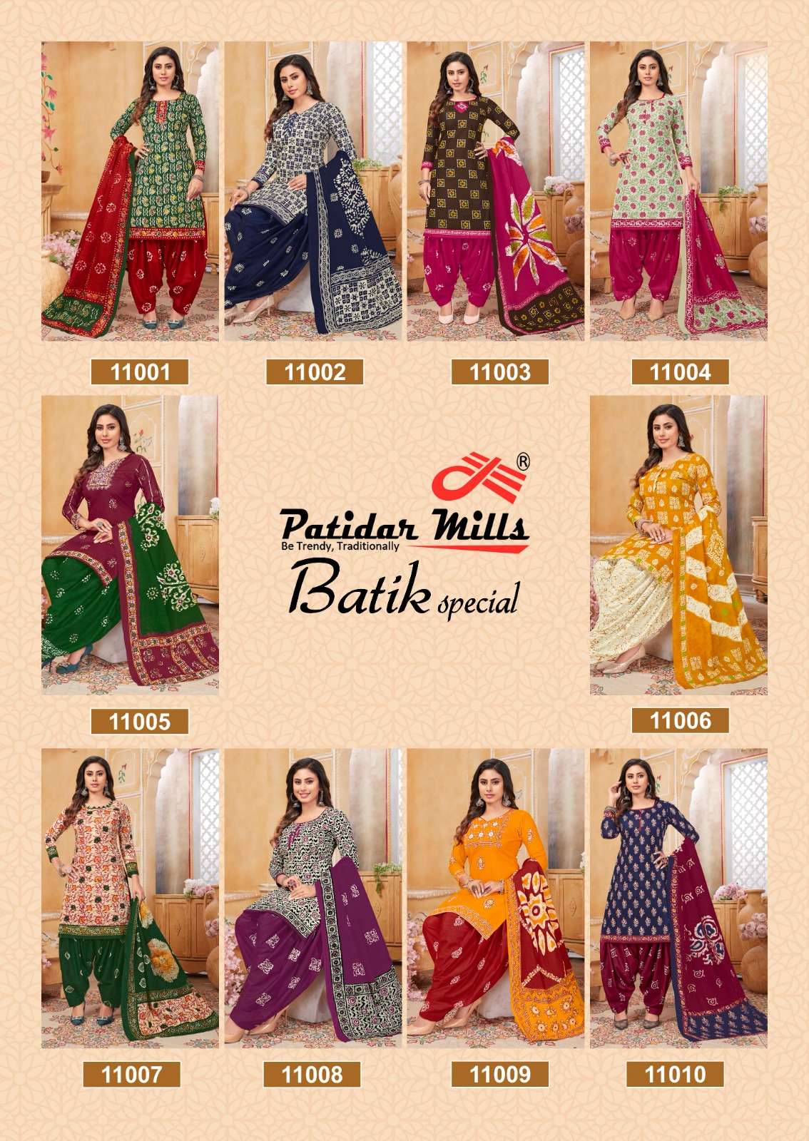 Batik Special Vol-11 By Patidar Mills 11001 To 11010 Series Beautiful Stylish Pakistani Suits Fancy Colorful Casual Wear & Ethnic Wear & Ready To Wear Pure Cotton Print Dresses At Wholesale Price