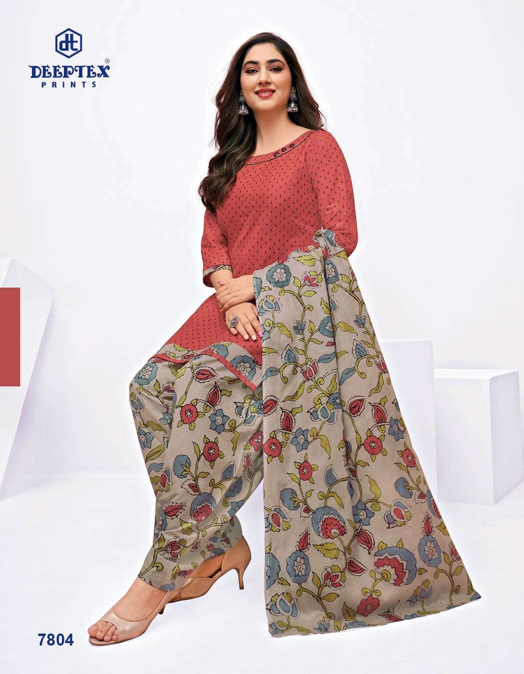 Miss India Vol-78 By Deeptex 7801 To 7826 Series Beautiful Stylish Pakistani Suits Fancy Colorful Casual Wear & Ethnic Wear & Ready To Wear Pure Cotton Print Dresses At Wholesale Price