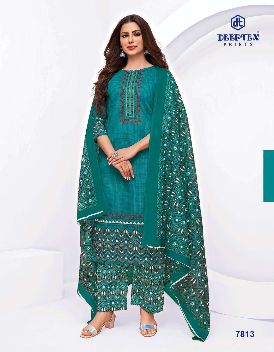 Miss India Vol-78 By Deeptex 7801 To 7826 Series Beautiful Stylish Pakistani Suits Fancy Colorful Casual Wear & Ethnic Wear & Ready To Wear Pure Cotton Print Dresses At Wholesale Price