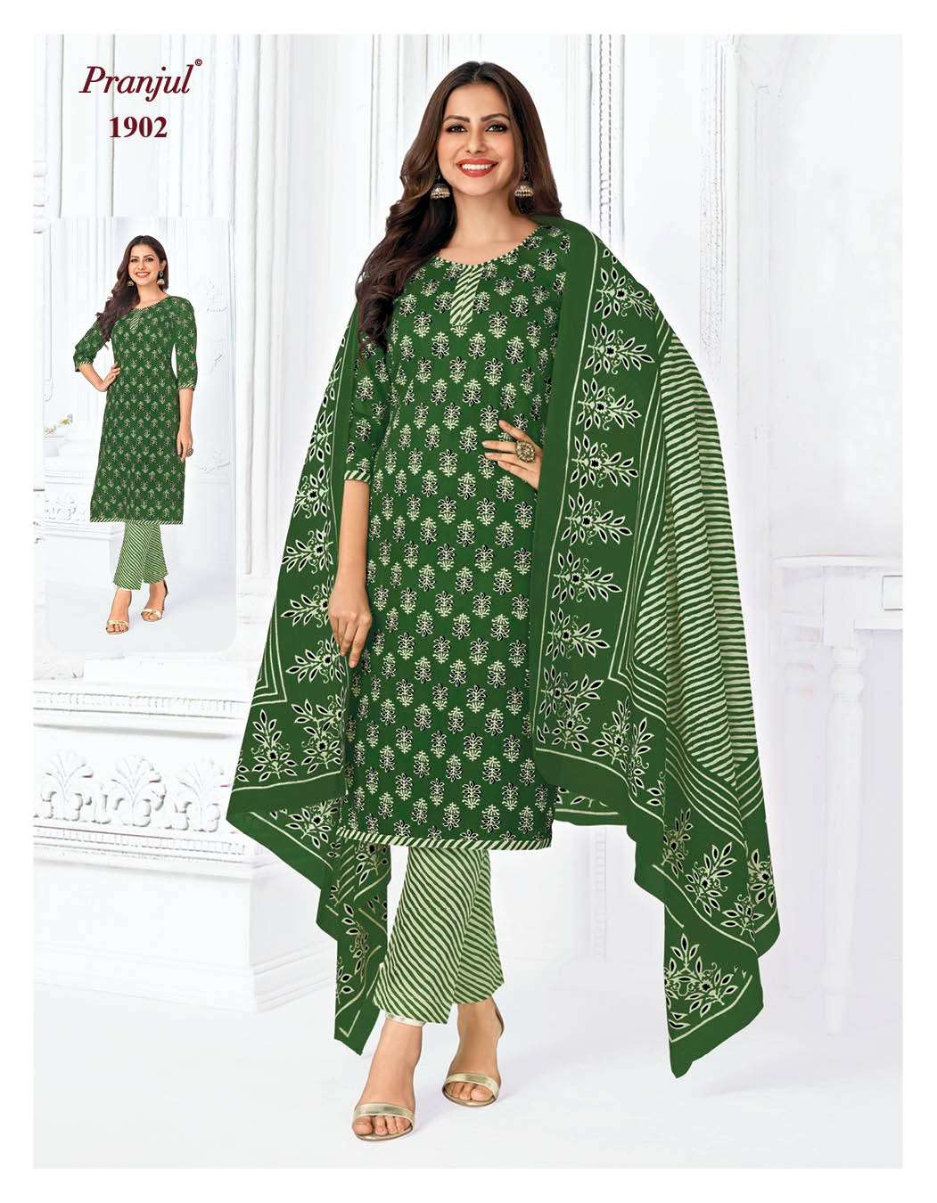 Priyanka Vol-19 By Pranjul 1901 To 1932 Series Beautiful Stylish Festive Suits Fancy Colorful Casual Wear & Ethnic Wear & Ready To Wear Pure Cotton Print Dresses At Wholesale Price