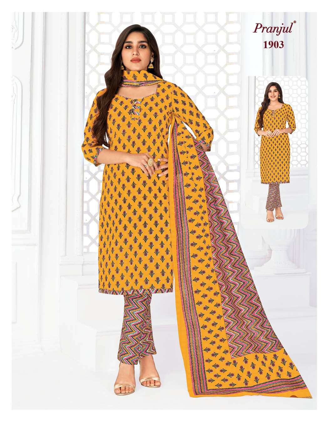 Priyanka Vol-19 By Pranjul 1901 To 1932 Series Beautiful Stylish Festive Suits Fancy Colorful Casual Wear & Ethnic Wear & Ready To Wear Pure Cotton Print Dresses At Wholesale Price