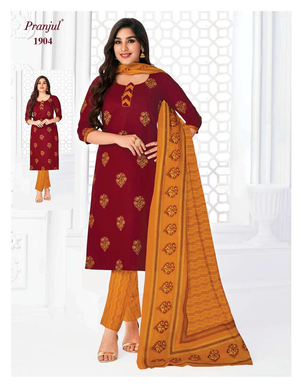 Priyanka Vol-19 By Pranjul 1901 To 1932 Series Beautiful Stylish Festive Suits Fancy Colorful Casual Wear & Ethnic Wear & Ready To Wear Pure Cotton Print Dresses At Wholesale Price