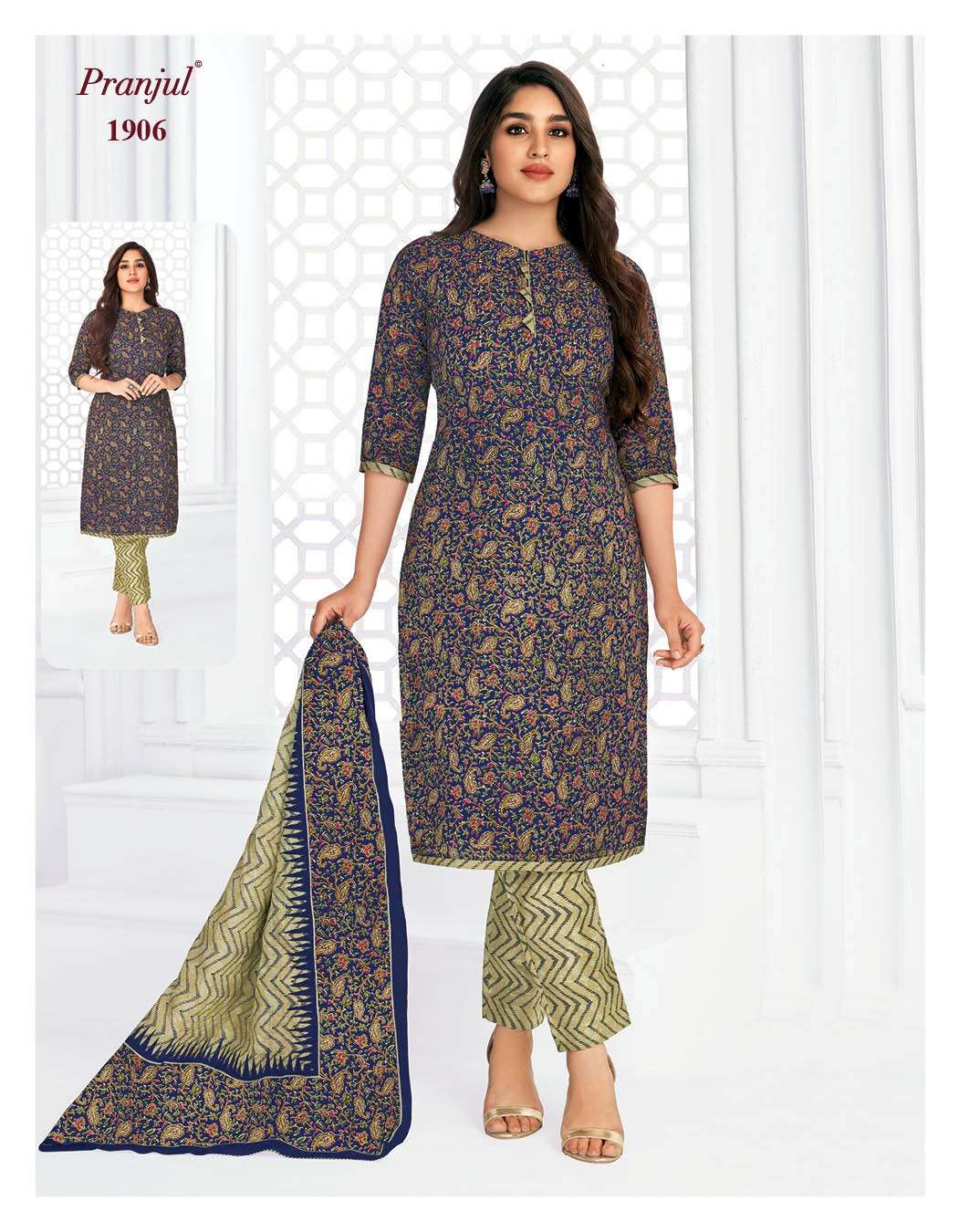 Priyanka Vol-19 By Pranjul 1901 To 1932 Series Beautiful Stylish Festive Suits Fancy Colorful Casual Wear & Ethnic Wear & Ready To Wear Pure Cotton Print Dresses At Wholesale Price