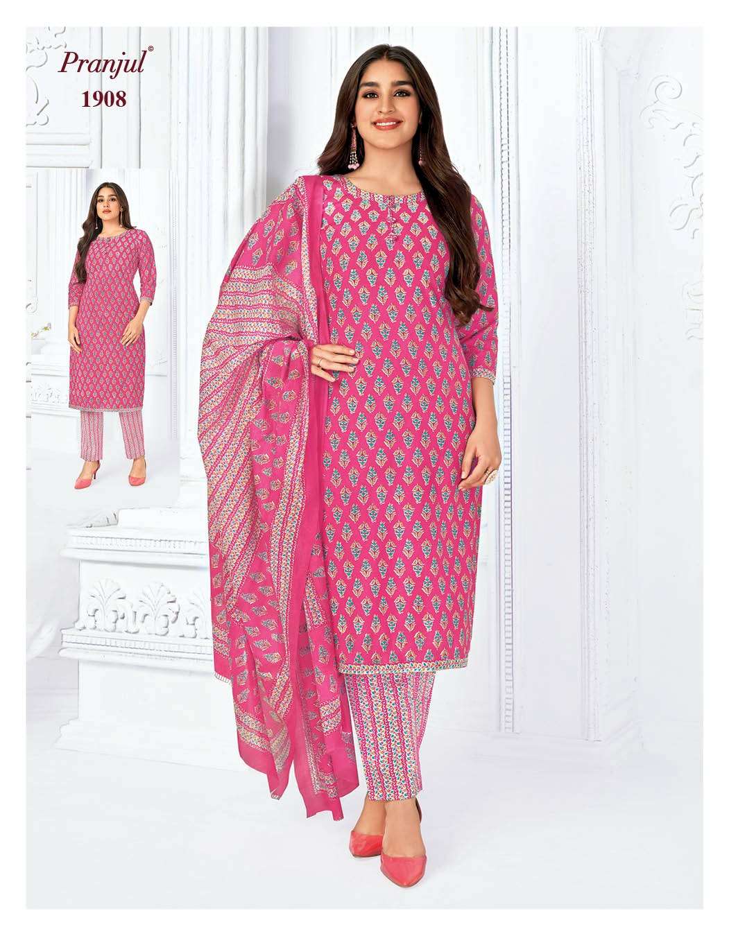 Priyanka Vol-19 By Pranjul 1901 To 1932 Series Beautiful Stylish Festive Suits Fancy Colorful Casual Wear & Ethnic Wear & Ready To Wear Pure Cotton Print Dresses At Wholesale Price