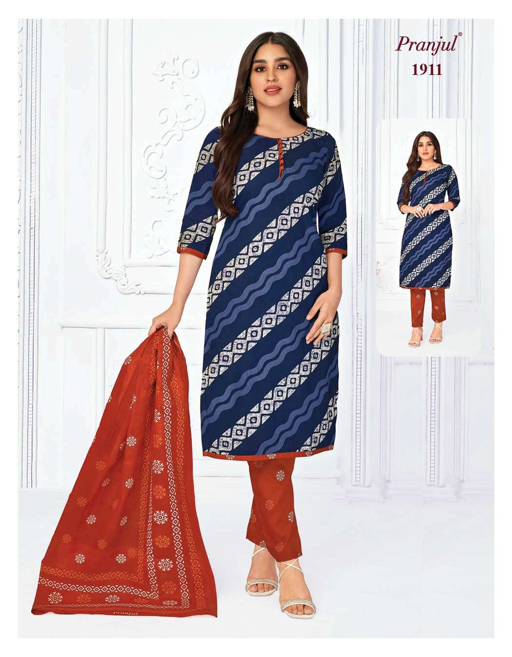 Priyanka Vol-19 By Pranjul 1901 To 1932 Series Beautiful Stylish Festive Suits Fancy Colorful Casual Wear & Ethnic Wear & Ready To Wear Pure Cotton Print Dresses At Wholesale Price