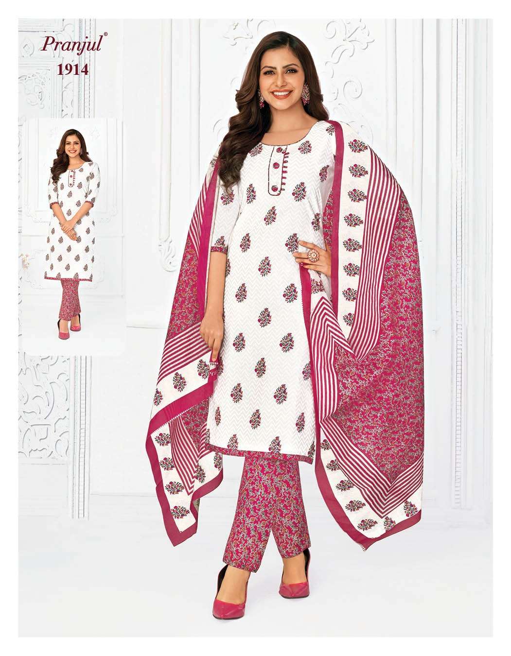 Priyanka Vol-19 By Pranjul 1901 To 1932 Series Beautiful Stylish Festive Suits Fancy Colorful Casual Wear & Ethnic Wear & Ready To Wear Pure Cotton Print Dresses At Wholesale Price