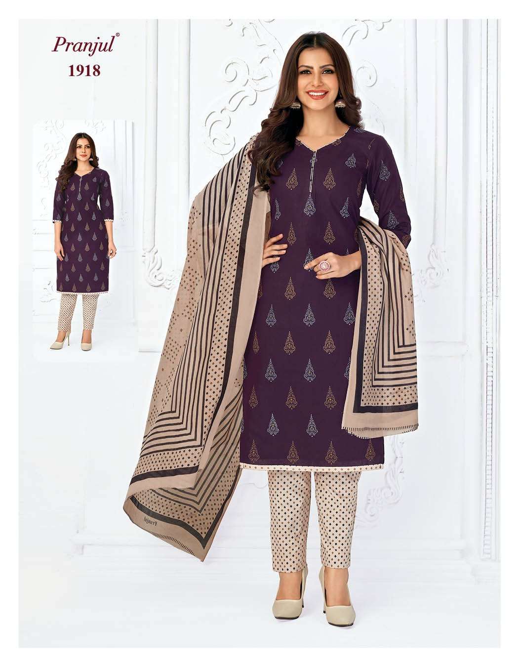 Priyanka Vol-19 By Pranjul 1901 To 1932 Series Beautiful Stylish Festive Suits Fancy Colorful Casual Wear & Ethnic Wear & Ready To Wear Pure Cotton Print Dresses At Wholesale Price